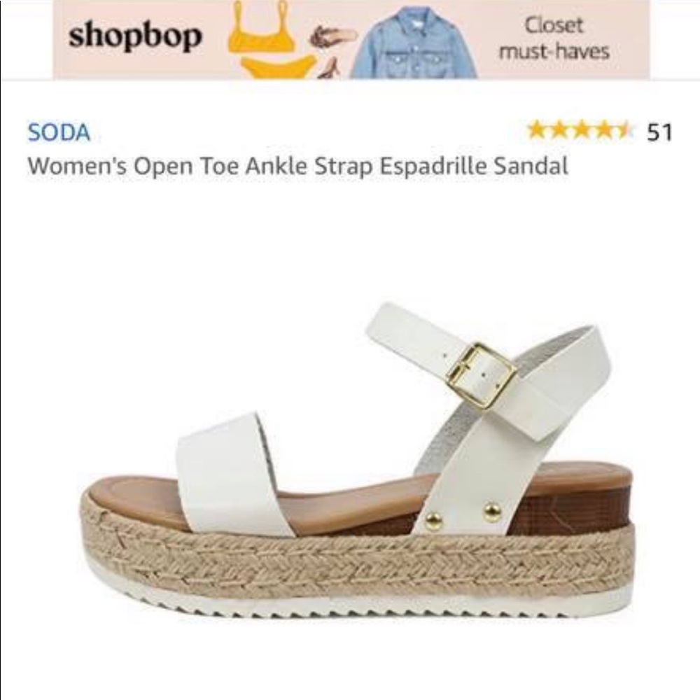 Women’s SODA shoes. Size 7. Never worn.